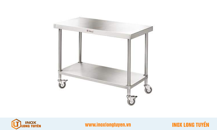 Bàn inox 2 tầng
