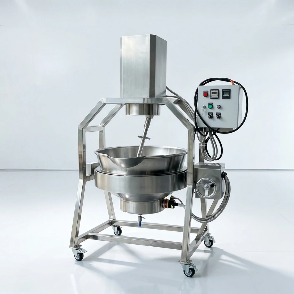 Chảo Xào Công Nghiệp Tự Động Bằng Gas - Hình 3