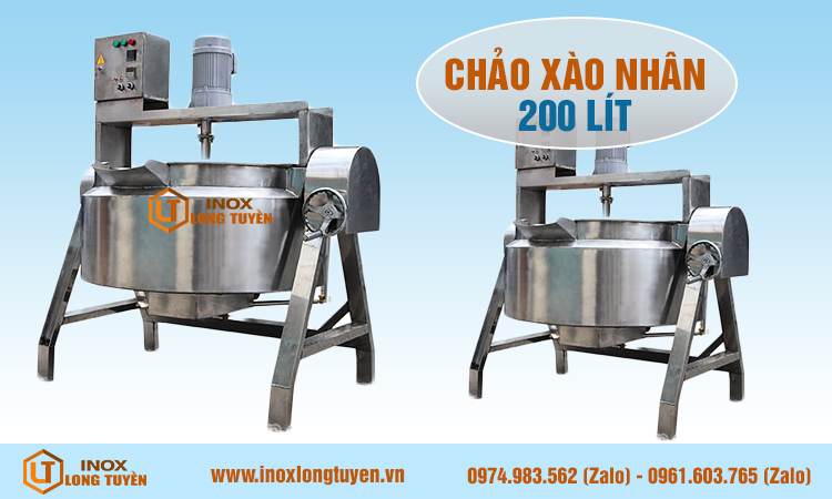 Chảo xào nhân 200 lít 