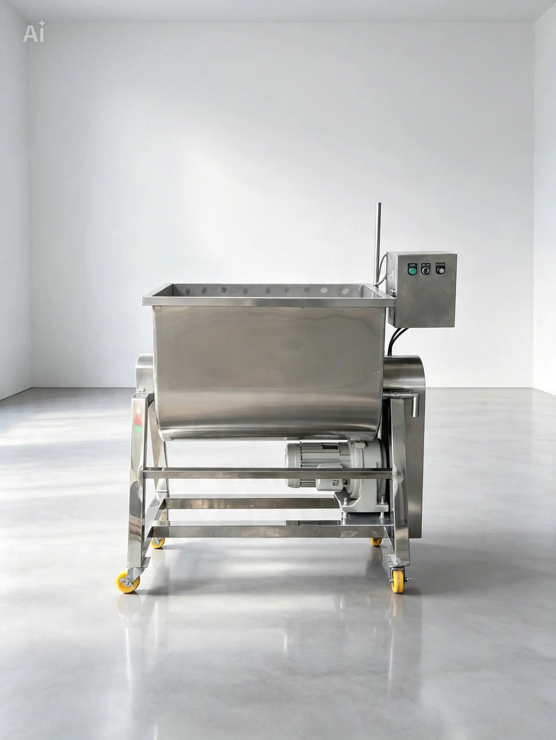 Máy trộn bột nằm ngang