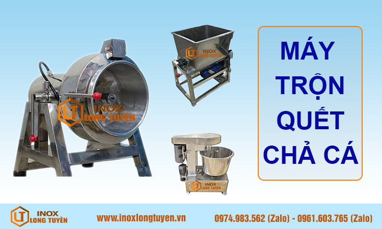 Máy trộn quết chả cá