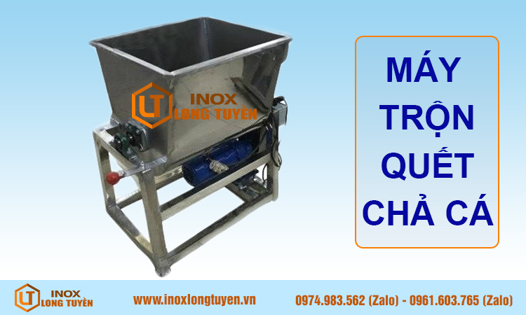 Máy trộn quết chả cá