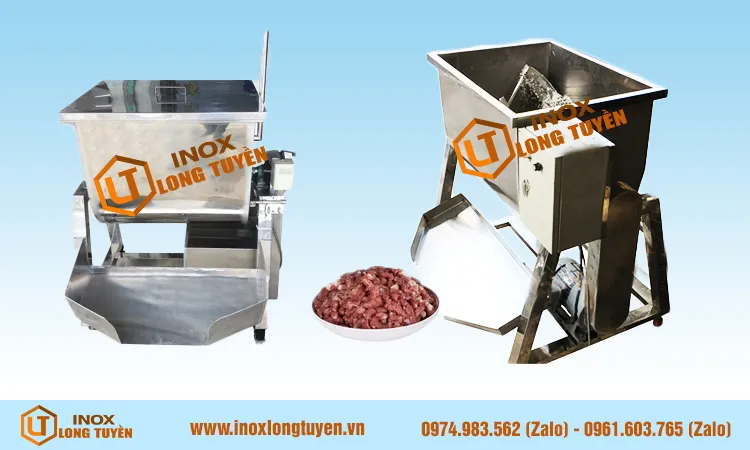 Máy trộn thịt nằm ngang