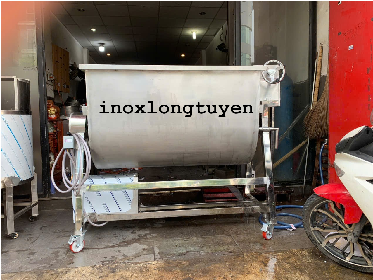 MÁY TRỘN BỘT KHÔ CÔNG NGHIỆP CÔNG SUẤT 500KG