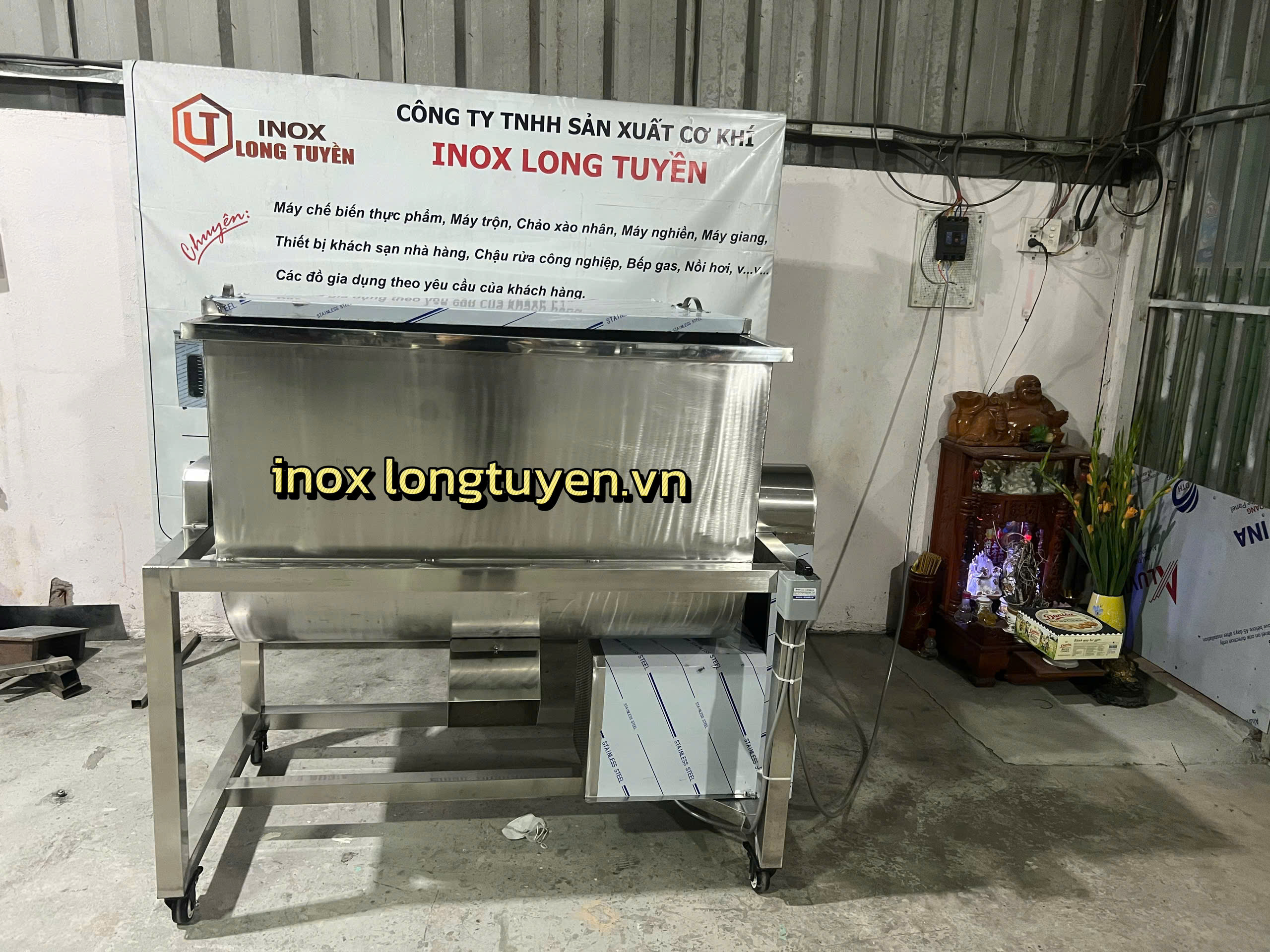 Máy trộn bột nằm ngang công nghiệp LT-TBN100