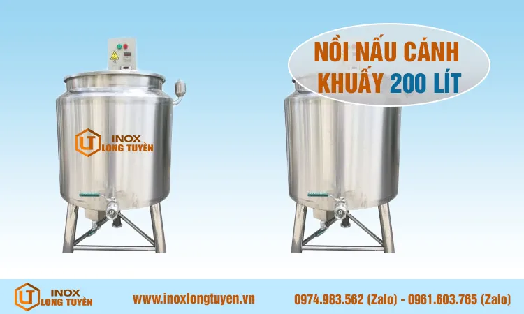 Nồi nấu cánh khuấy 200 lít