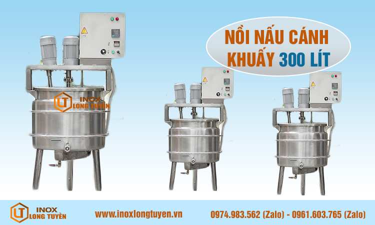 Nồi nấu cánh khuấy 300 lít
