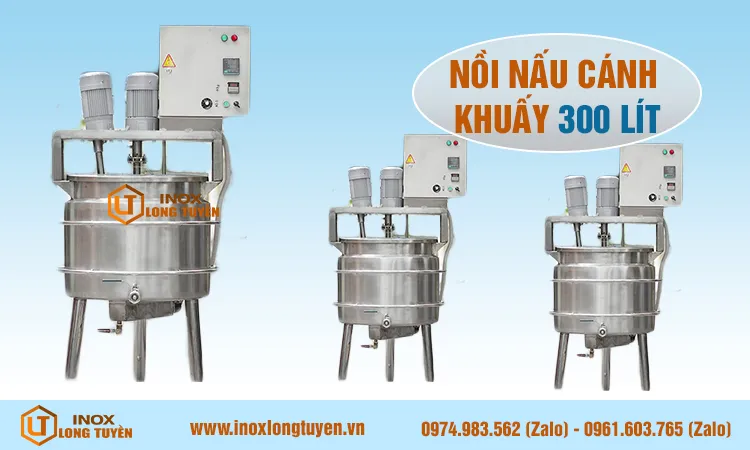 Nồi nấu cánh khuấy 300 lít