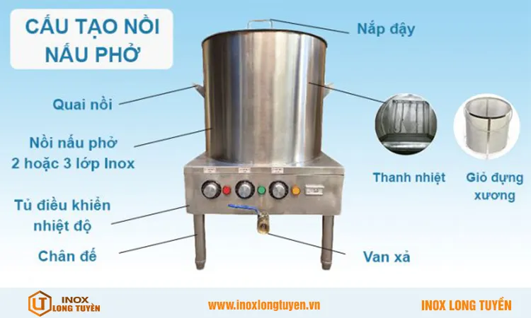 Nồi nấu phở 100 lít