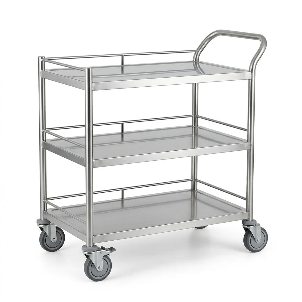Xe đẩy Inox 1 tầng
